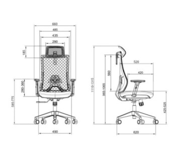 SKILLCHAIRS Ergo Aria (Grey) - Chaise Maroc