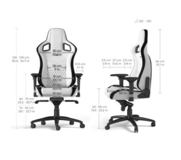 Noblechairs EPIC White/Black - Chaise Maroc