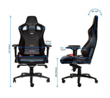 Noblechairs EPIC Black/Red - Chaise Maroc
