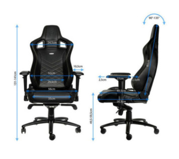 Noblechairs EPIC Black/Gold - Chaise Maroc