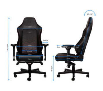 Noblechairs HERO Black/Red - Chaise Maroc