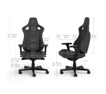 Noblechairs EPIC Compact TX Aanthracite/Carbon - Chaise Maroc