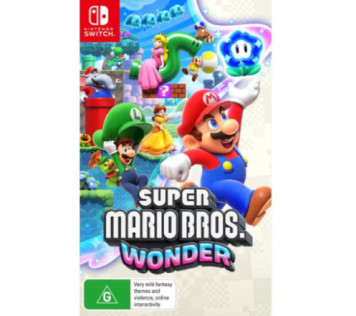 Nintendo Switch OLED Model Super Mario Bros Wonder White Console Bundle