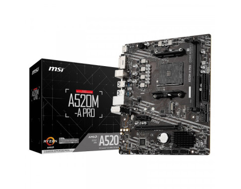 MSI A520M-A PRO sur PC Gamer Master au Maroc
