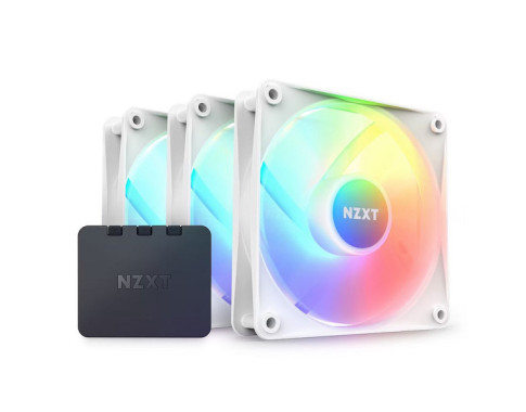 NZXT F120 Core RGB Triple Pack White sur PC Gamer Master au Maroc
