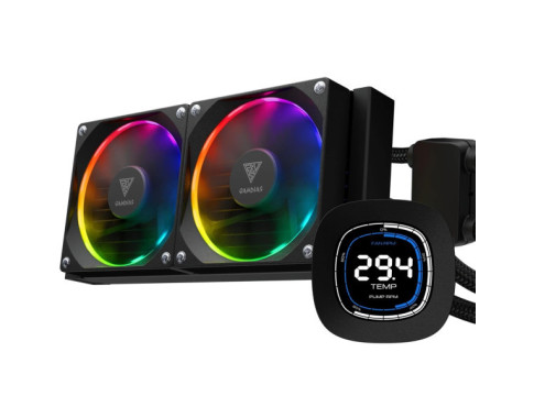 Gamdias Chione M4 240 ARGB LCD Black sur PC Gamer Master au Maroc
