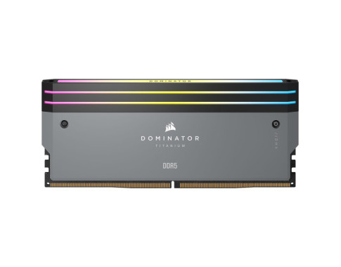 Corsair Dominator Titanium DDR5 RGB 32 Go (2 x 16 Go) 6000 MHz CL30 - Gris sur PC Gamer Master au Maroc