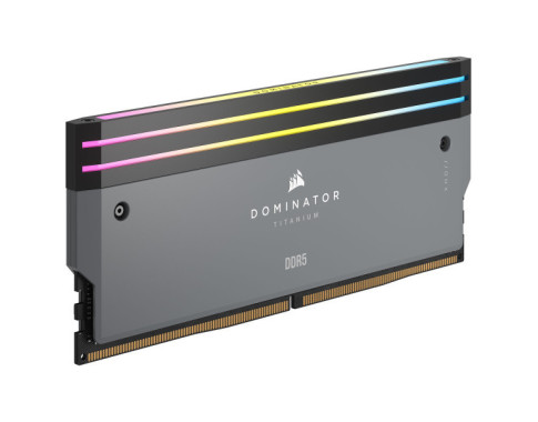 Corsair Dominator Titanium DDR5 RGB 32 Go (2 x 16 Go) 6000 MHz CL30 - Gris