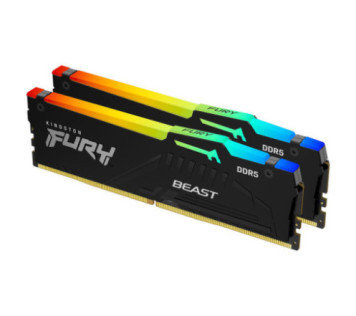 Kingston FURY Beast RGB 32 Go (2 x 16 Go) DDR5 6000 MHz CL30 sur PC Gamer Master au Maroc