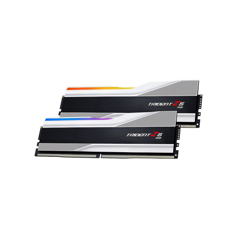 G.Skill Trident Z5 RGB 32Go (2 x 16Go) DDR5 6400 MHz CL32 - Argent