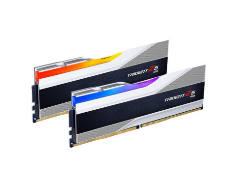 G.Skill Trident Z5 RGB 32Go (2 x 16Go) DDR5 6400 MHz CL32 - Argent