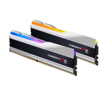 G.Skill Trident Z5 RGB 32Go (2 x 16Go) DDR5 6400 MHz CL32 - Argent - RAM Maroc