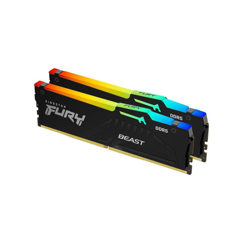 Kingston FURY Beast RGB 64Go (2 x 32Go) DDR5 6000 MHz CL36