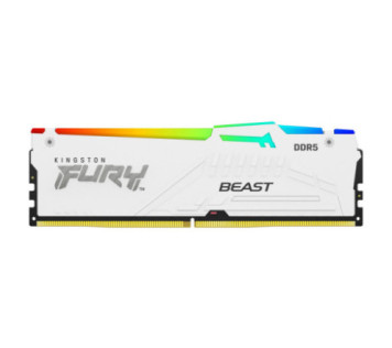 Kingston FURY Beast RGB 64 Go (2 x 32 Go) DDR5 6000 MHz CL30 - Blanc