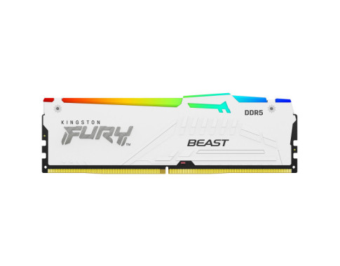 Kingston FURY Beast RGB 64 Go (2 x 32 Go) DDR5 6000 MHz CL30 - Blanc