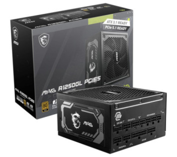 MSI MAG  A1250GL PCIE5 80PLUS Gold 1250W sur PC Gamer Master au Maroc