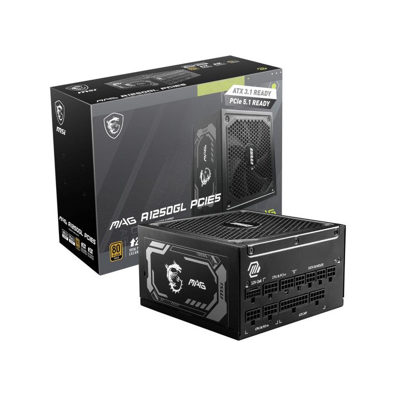MSI MAG  A1250GL PCIE5 80PLUS Gold 1250W