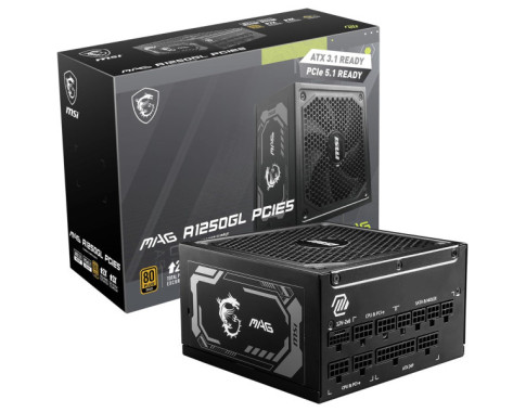 MSI MAG  A1250GL PCIE5 80PLUS Gold 1250W sur PC Gamer Master au Maroc