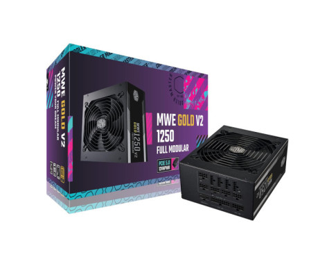Cooler Master MWE Gold 1250 Full Modular V2 ATX 3.0 80PLUS GOLD 1250W sur PC Gamer Master au Maroc