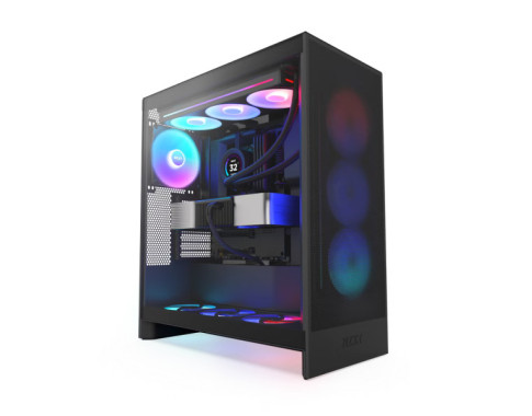 NZXT H7 Flow RGB Black (2024) sur PC Gamer Master au Maroc
