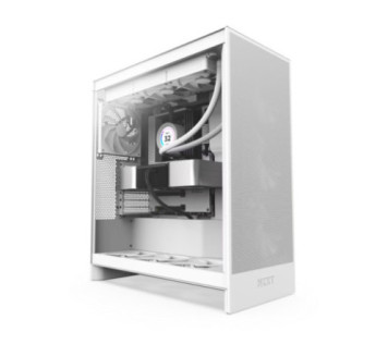 NZXT H7 Flow White (2024) sur PC Gamer Master au Maroc