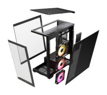 Corsair 3500X ARGB Black - Boitier Maroc