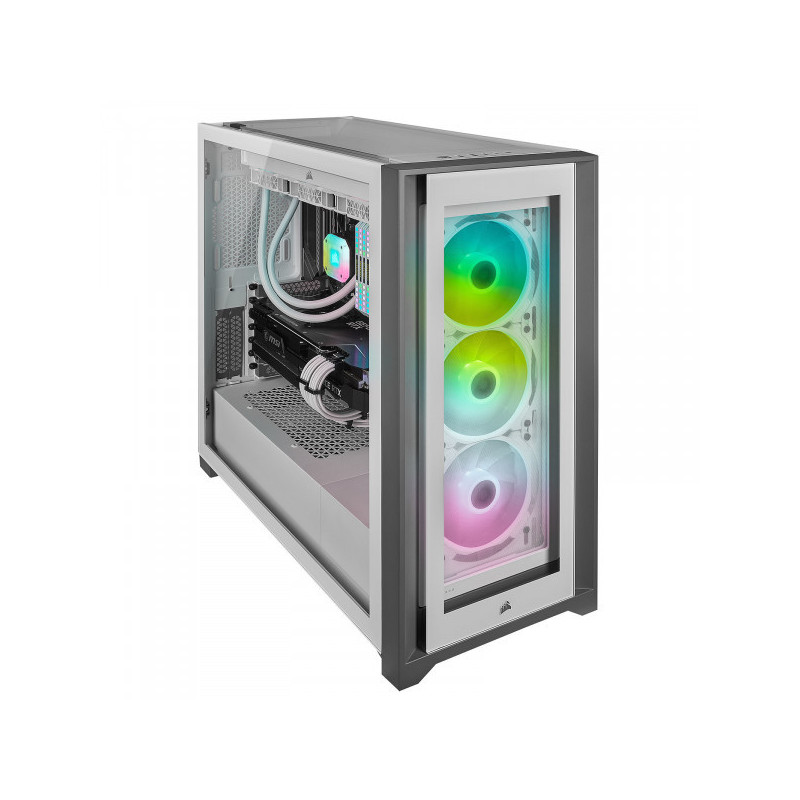 Corsair iCUE 5000X RGB Tempered Glass (Blanc)