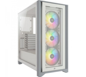 Corsair iCUE 4000X RGB Tempered Glass (Blanc) sur PC Gamer Master au Maroc