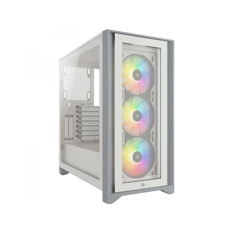 Corsair iCUE 4000X RGB Tempered Glass (Blanc)