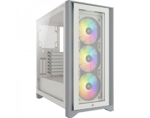 Corsair iCUE 4000X RGB Tempered Glass (Blanc) sur PC Gamer Master au Maroc