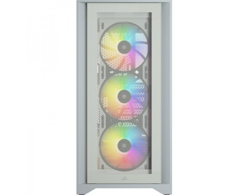 Corsair iCUE 4000X RGB Tempered Glass (Blanc)