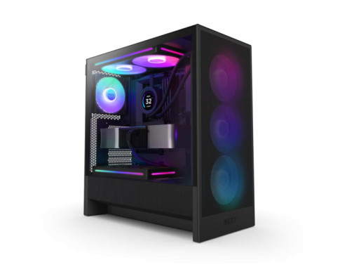 NZXT H5 Flow RGB Black (2024) sur PC Gamer Master au Maroc