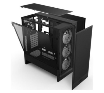 NZXT H5 Flow RGB Black (2024) - Boitier Maroc