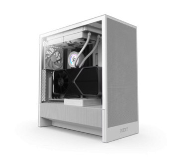 NZXT H5 Flow White (2024) sur PC Gamer Master au Maroc