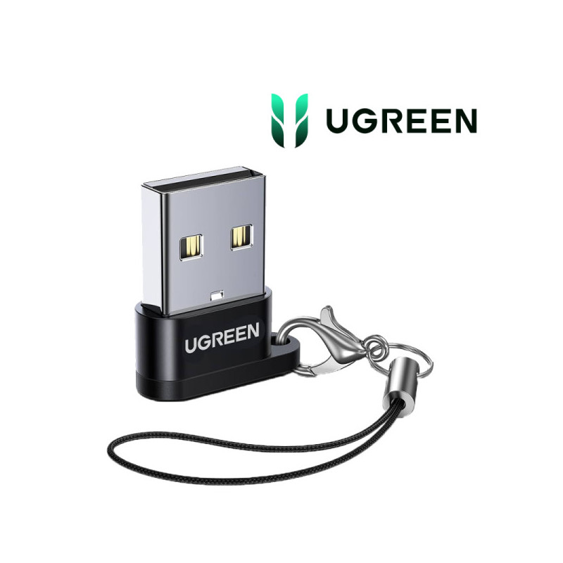 Ugreen Adaptateur USB-A Male 2.0 to USB-C Female NOIR