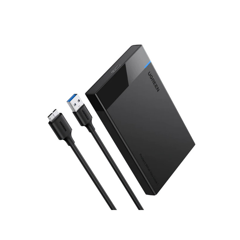 UGREEN USB 3.0 Boîtier Externe pour Disque Dur 2,5 Pouces SATA III II I HDD SSD(30848)