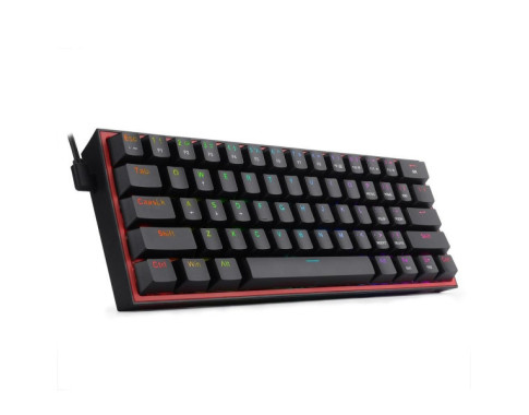 Redragon K617 Fizz 60% RGB Red Switches (Black) sur PC Gamer Master au Maroc