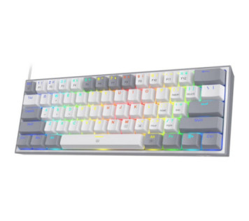 Redragon K616 Fizz PRO 60% Wireless RGB Red Switches (White/Gray) sur PC Gamer Master au Maroc