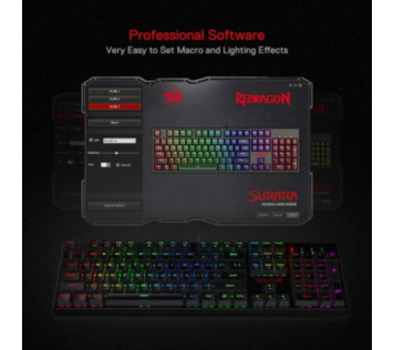 Redragon K582 SURARA RGB (Red Switches) - Clavier Maroc