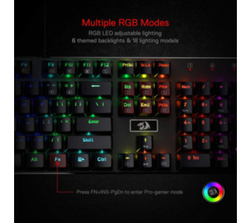 Redragon K556 RGB (Brown Switches) - Clavier Maroc