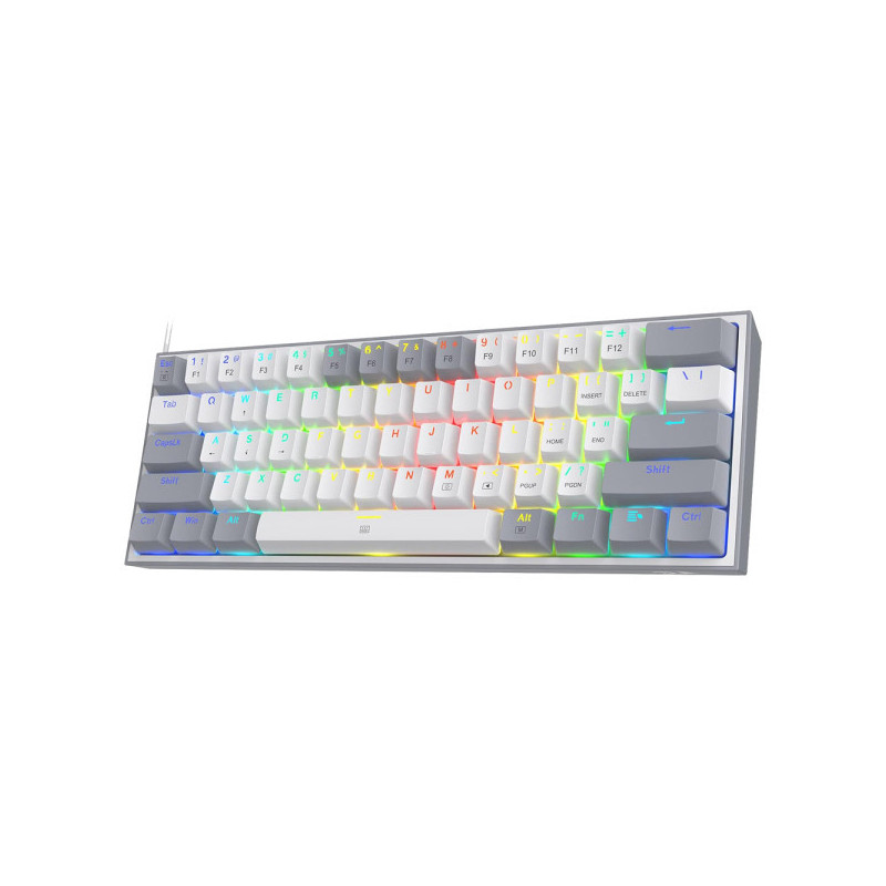Redragon K617 Fizz 60% RGB Red Switches (White/Gray)