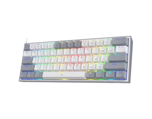 Redragon K617 Fizz 60% RGB Red Switches (White/Gray) sur PC Gamer Master au Maroc