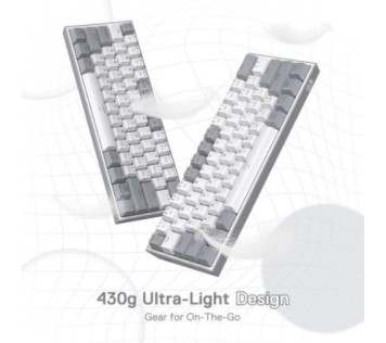 Redragon K617 Fizz 60% RGB Red Switches (White/Gray)