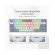 Redragon K617 Fizz 60% RGB Red Switches (White/Gray)