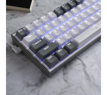 Redragon K617 Fizz 60% RGB Red Switches (White/Gray) - Clavier Maroc