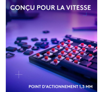 Logitech G G515 TKL Lightspeed Noir (Tactile Version AZERTY ) - Clavier Maroc