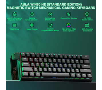 Aula WIN60 HE BLACK (Magnetic Switch)