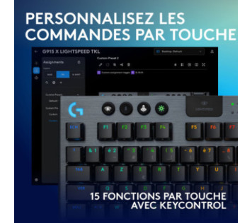 Logitech G G915X TKL Lightspeed Noir (US Qwerty) - Clavier Maroc
