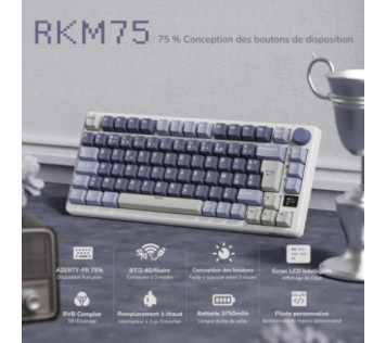Royal Kludge RKM75 (Bleu) - Clavier Maroc