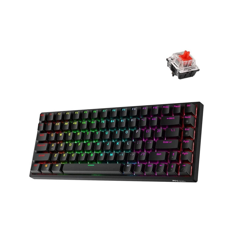 Royal Kludge RK84 RGB Red Switch (Black)